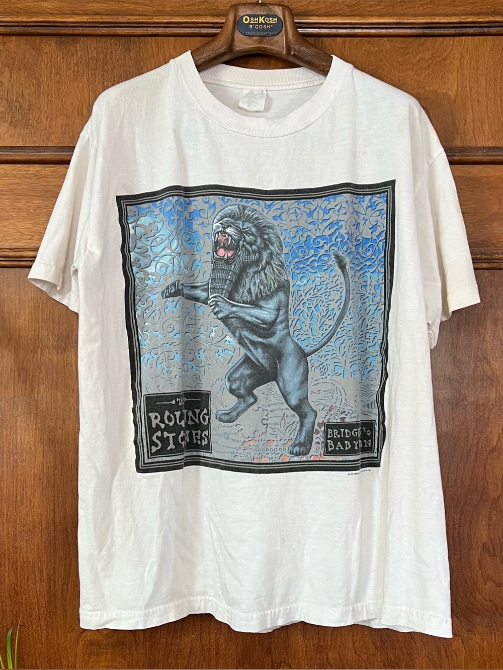 Original Rolling Stones Bridges To Babylon world tour ´97/´98 T-Shirt ; Large